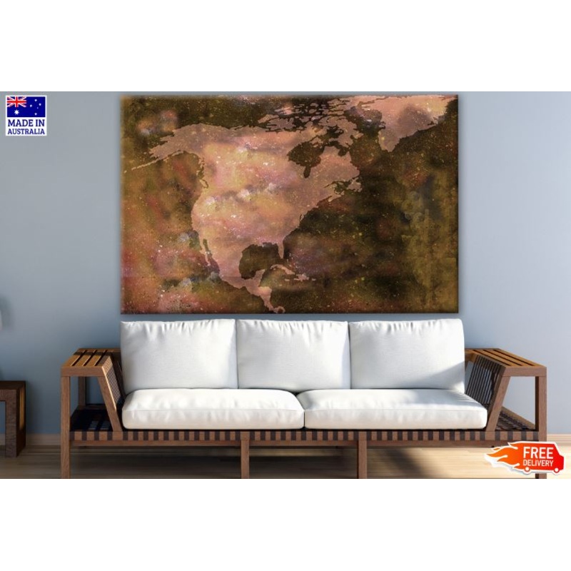 Abstract Map Design Print 100% Australian Made