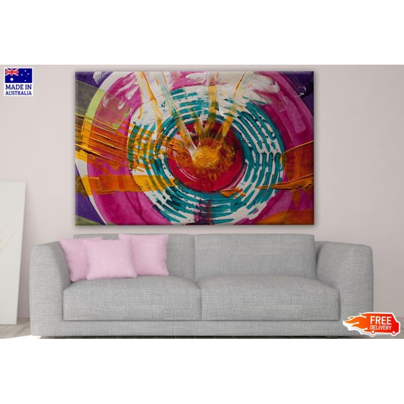 Colorful Abstract Watercolor Painting Print 100% Australian Made