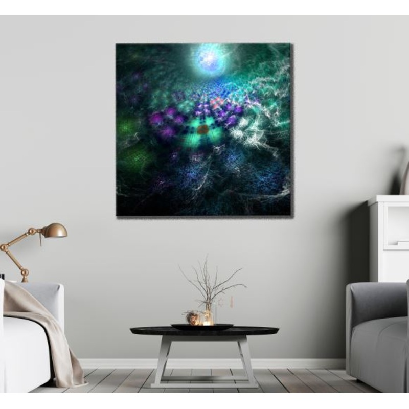 Square Canvas Colorful Shapes Abstract Design High Quality Print 100% Australian Made
