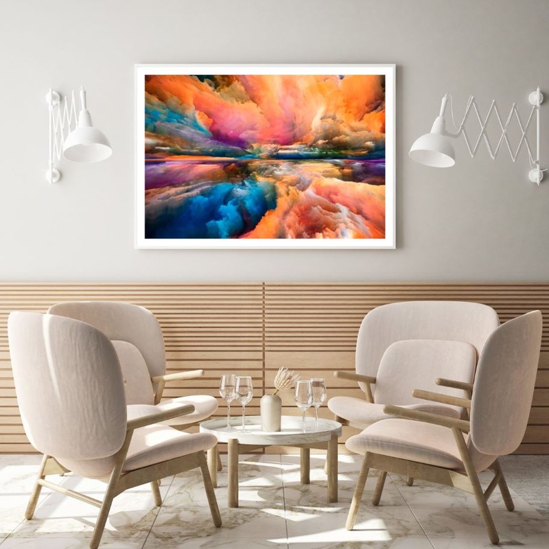 Colorful Abstract Cloud Design Home Decor Premium Quality Poster Print Choose Your Sizes Colorful Abstract Cloud Design