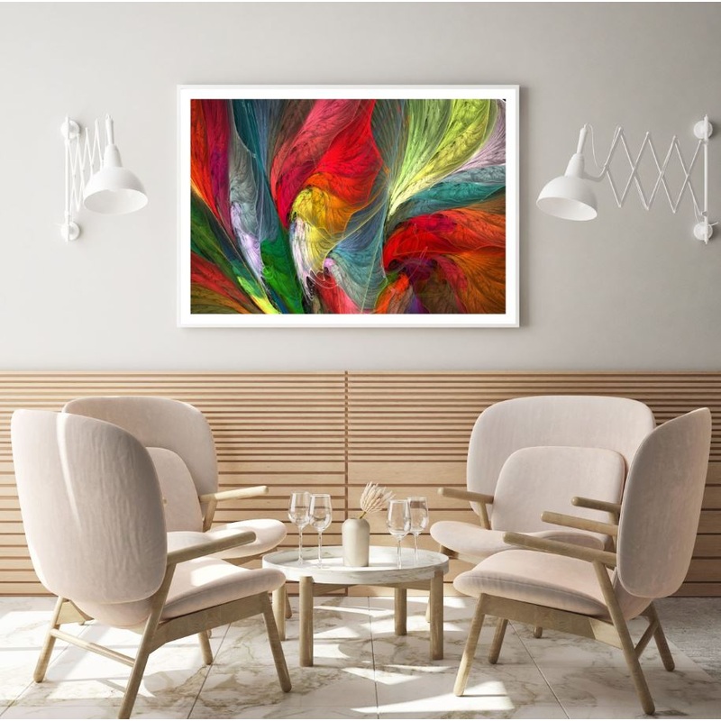 Colorful Abstract Fractal Design Home Decor Premium Quality Poster Print Choose Your Sizes