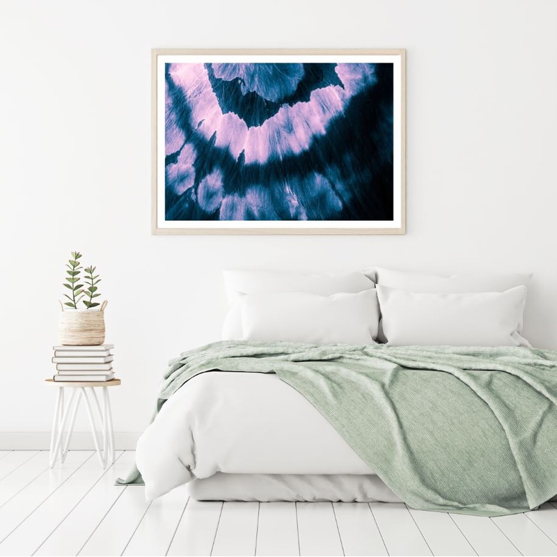 Pink & Blue Batik Abstract Design Home Decor Premium Quality Poster Print Choose Your Sizes