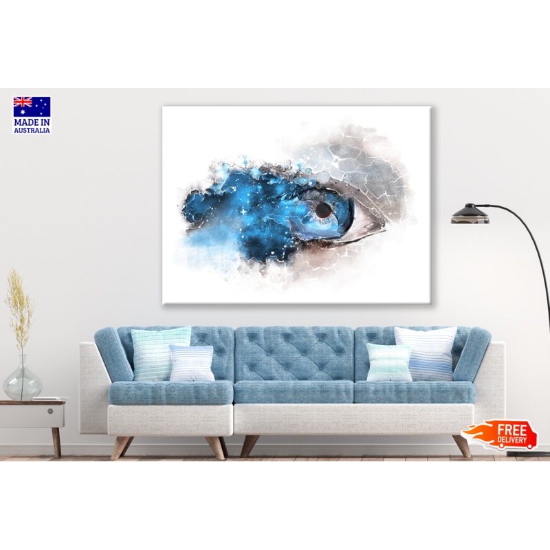 Abstract Blue eye Painting Print 100% Australian Made