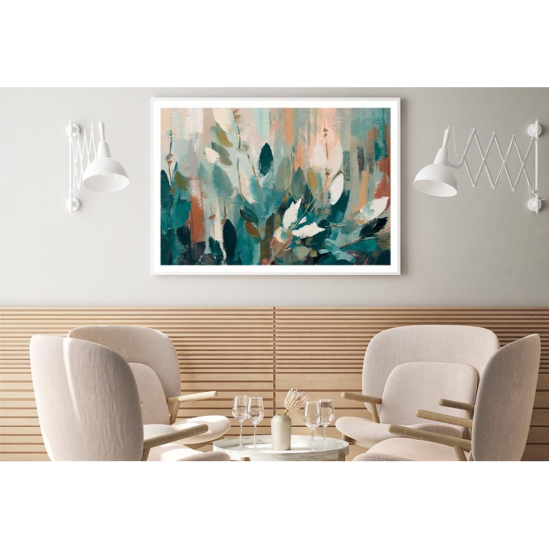Abstract Leaves Oil Painting Home Decor Premium Quality Poster Print Choose Your Sizes
