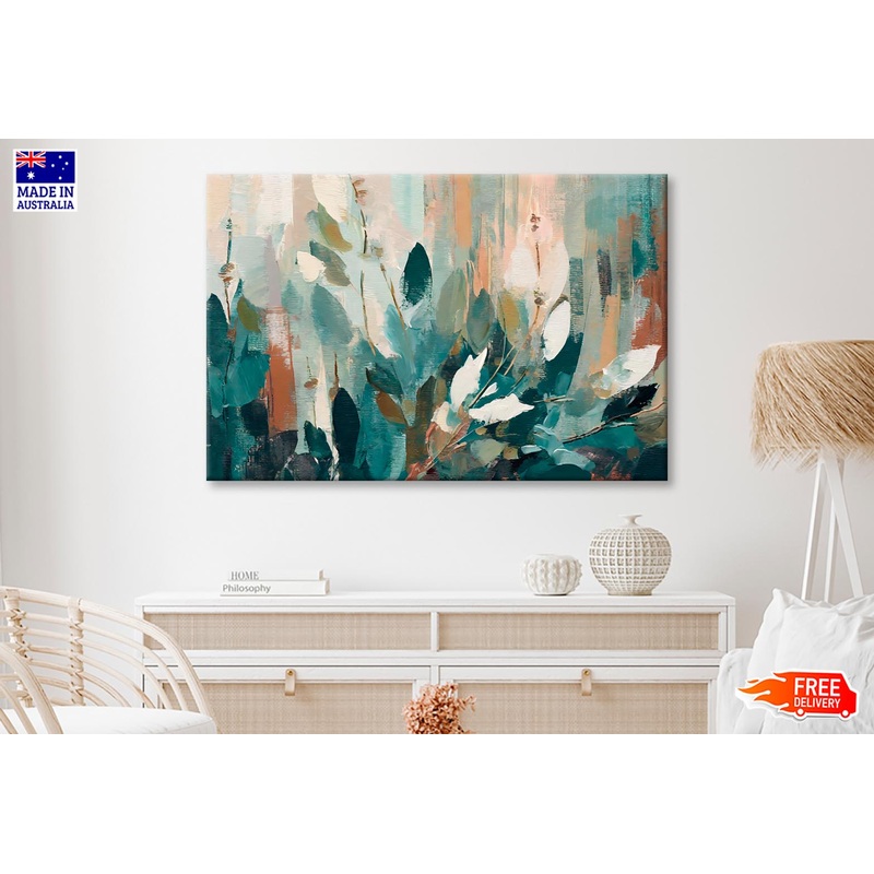 Abstract Leaves Oil Painting Wall Art Decor 100% Australian Made