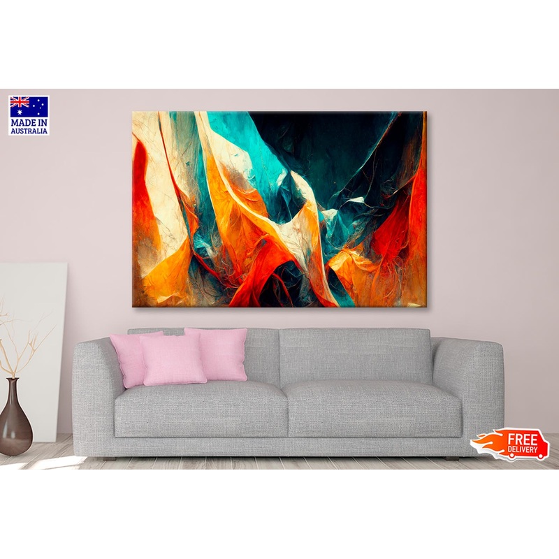 Colorful Abstract Design Wall Art Decor 100% Australian Made