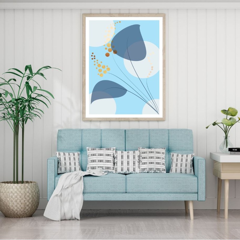 Colorful Abstract Leaves Design Home Decor Premium Quality Poster Print Choose Your Sizes