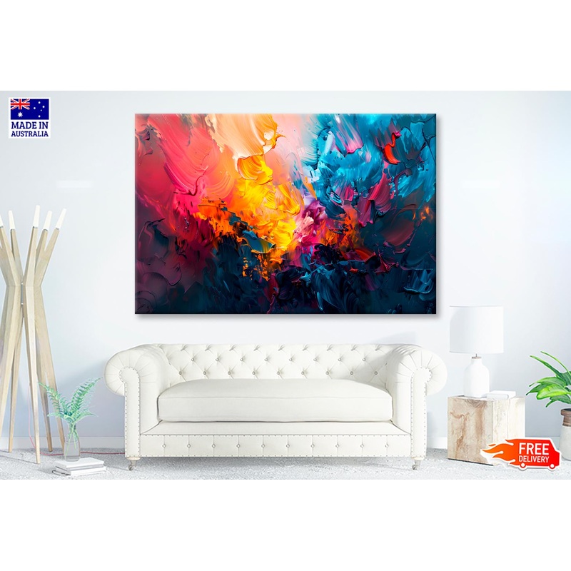 Colorful Abstract Painting Wall Art Decor 100% Australian Made