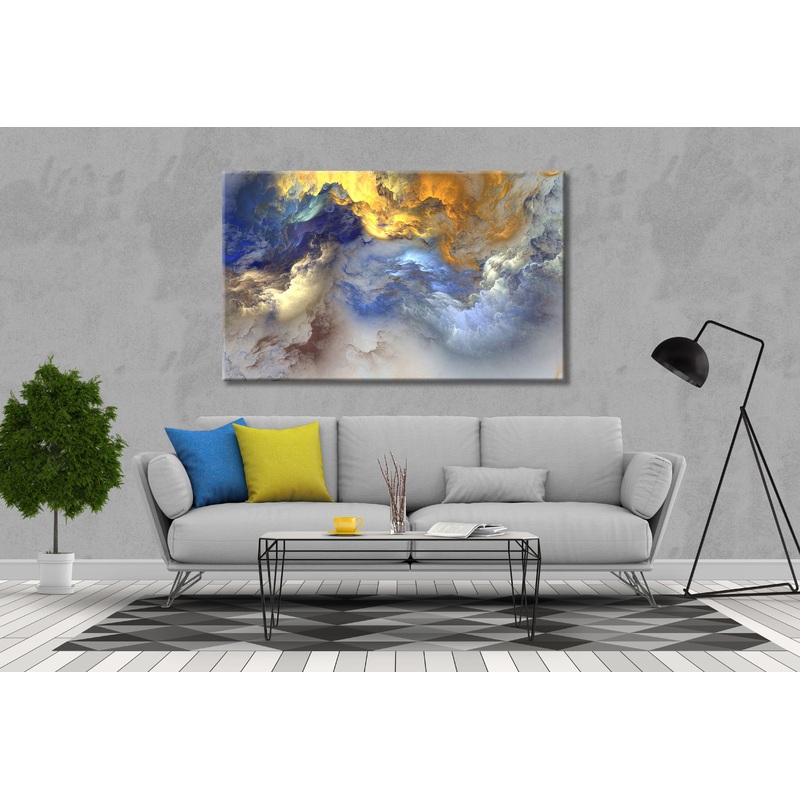 Popular clouds  abstract painting Print 100% Australian Made