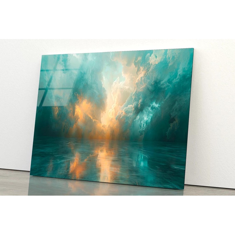 Severe Thunderstorm with Dark Ominous Clouds  Acrylic Glass Print Tempered Glass Wall Art 100% Made in Australia Ready to Hang