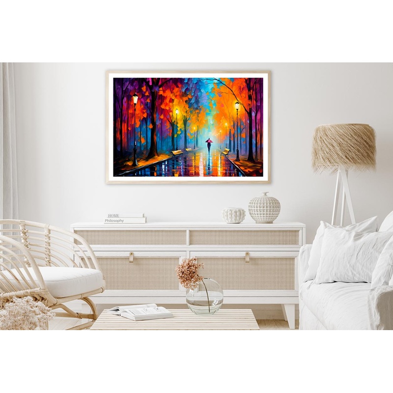 Walking Women & City Nightlife Home Decor Premium Quality Poster Print Choose Your Sizes