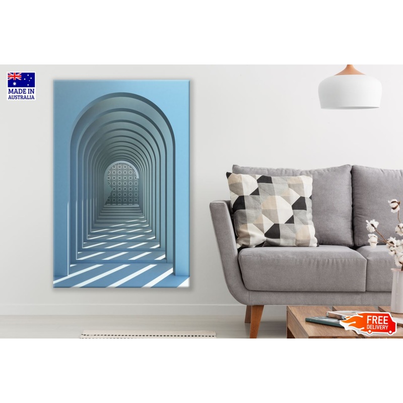 Arch Shaped Hallway Photograph Print 100% Australian Made
