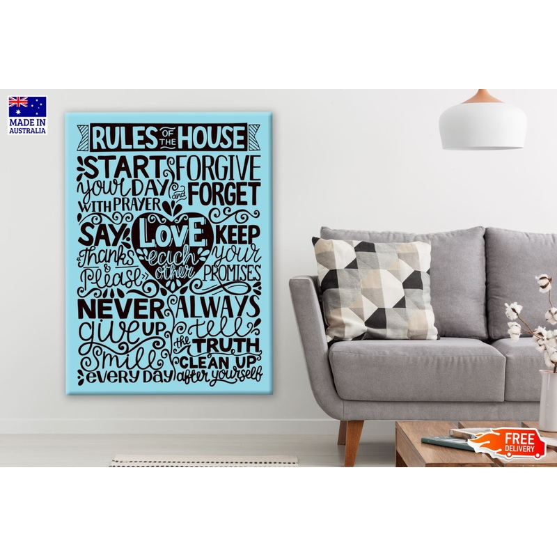Blue & Black Quotes Vector Design Print 100% Australian Made