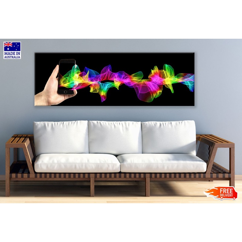 Panoramic Canvas Phone & Abstract Art High Quality 100% Australian Made Wall Canvas Print Ready to Hang