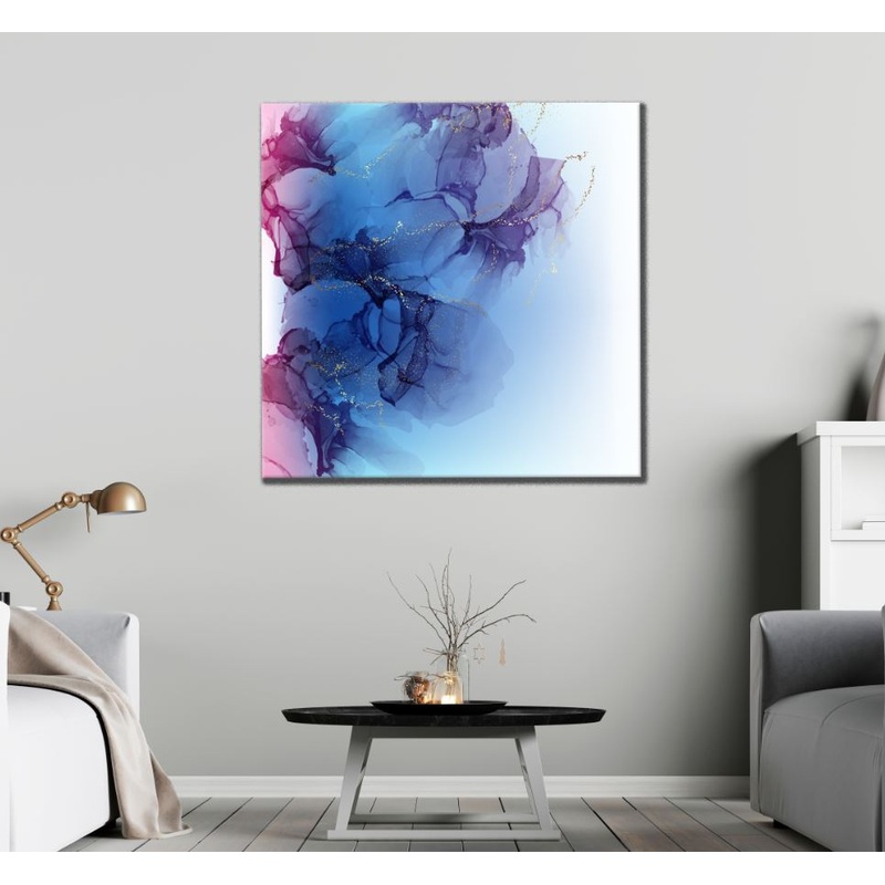 Square Canvas Watercolor Abstract Design High Quality Print 100% Australian Made