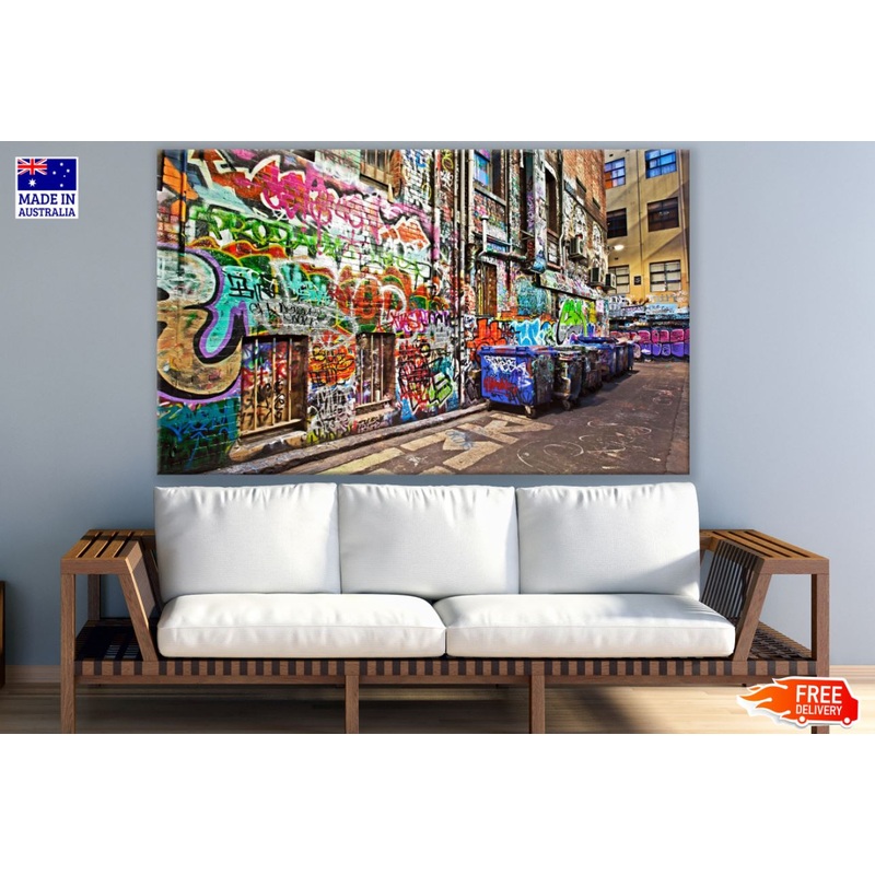 Wall Graffiti Art Photograph Print 100% Australian Made