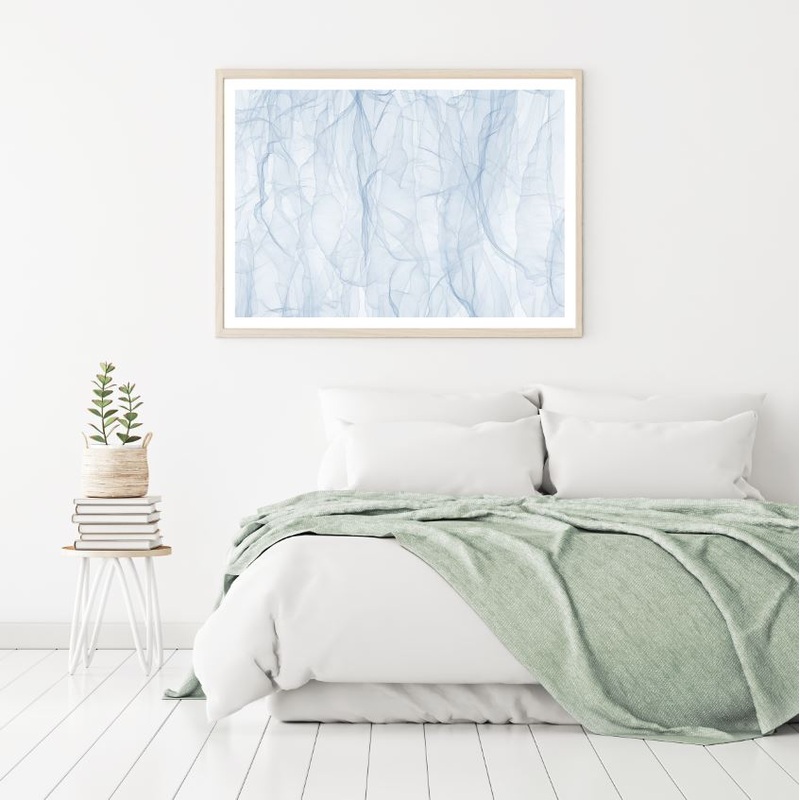 White Abstract Design Home Decor Premium Quality Poster Print Choose Your Sizes