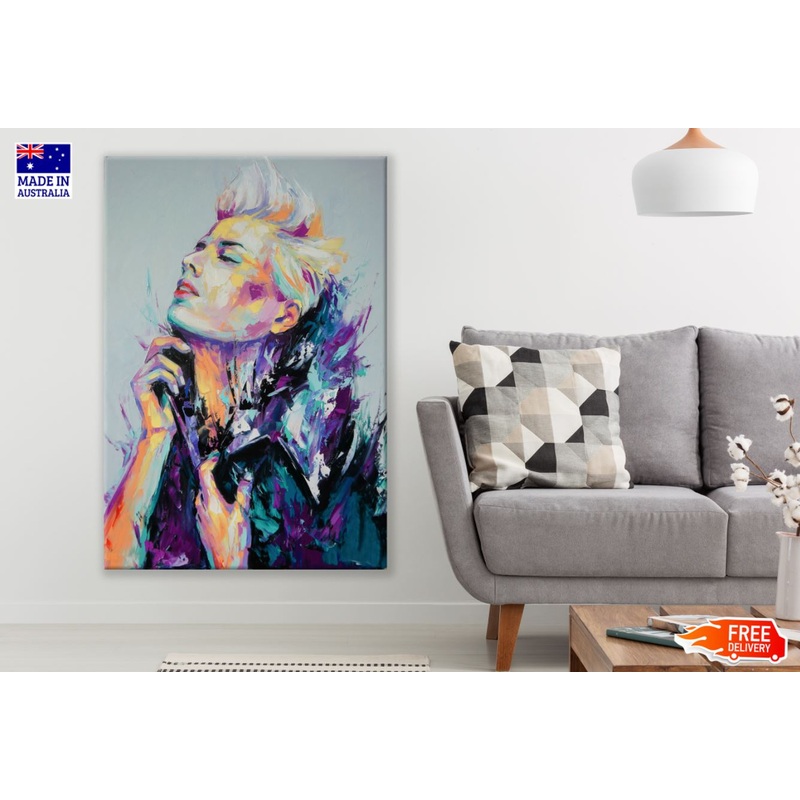 Woman Portrait Abstract Painting Print 100% Australian Made