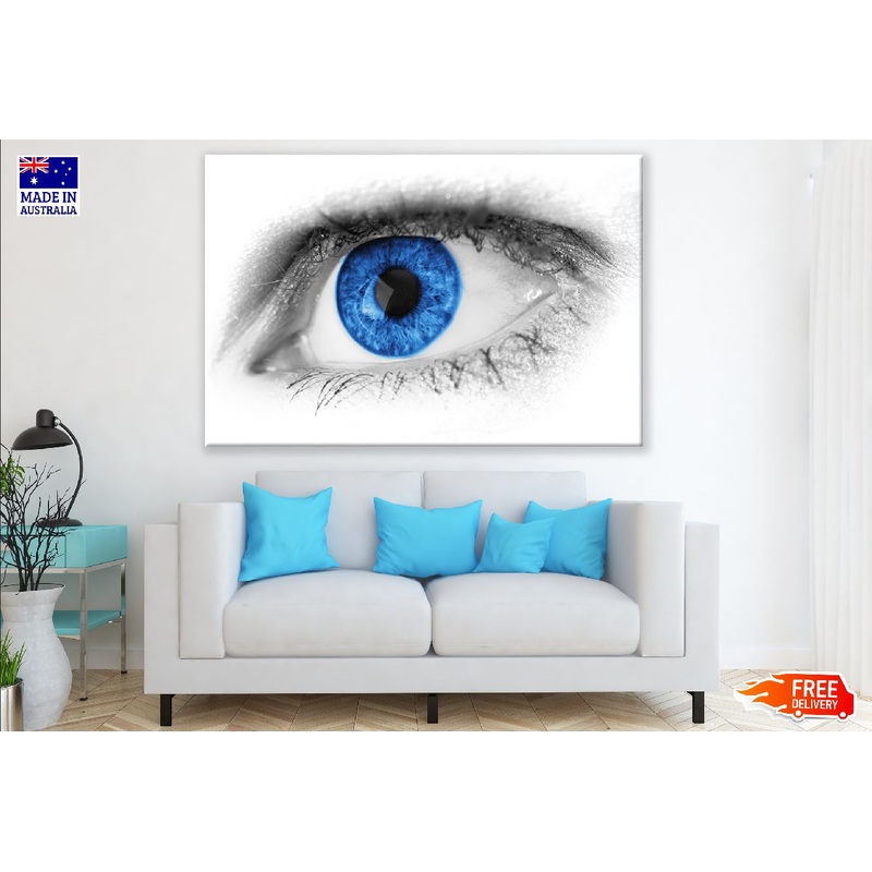 Blue Eye Abstract Design Print 100% Australian Made