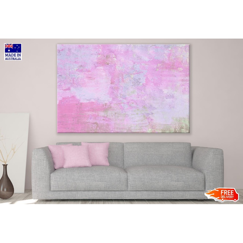 Pink Color Abstract Design Print 100% Australian Made