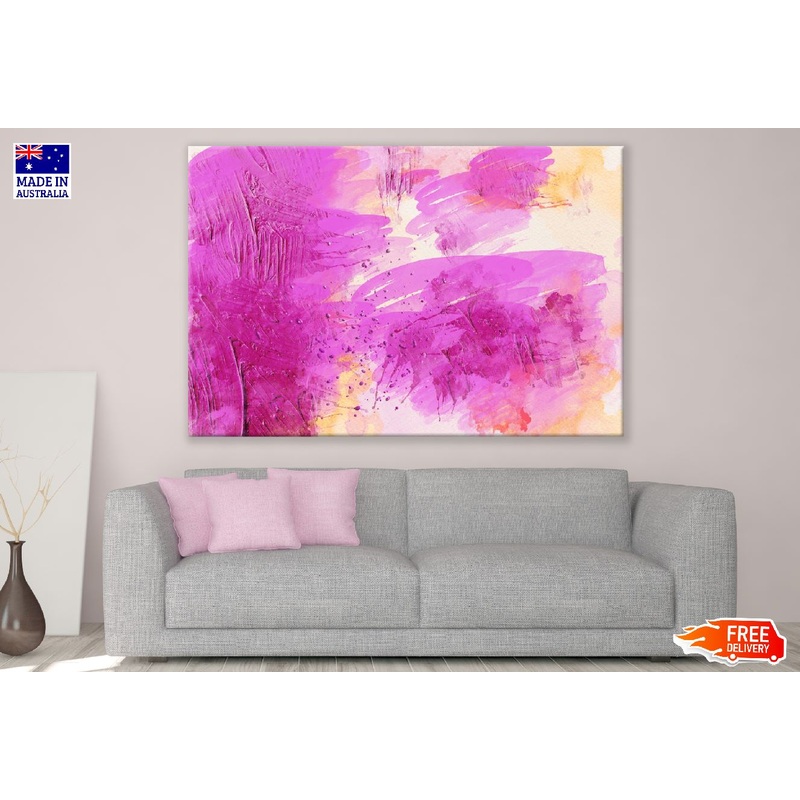 Pink & Orange Abstract Design Print 100% Australian Made