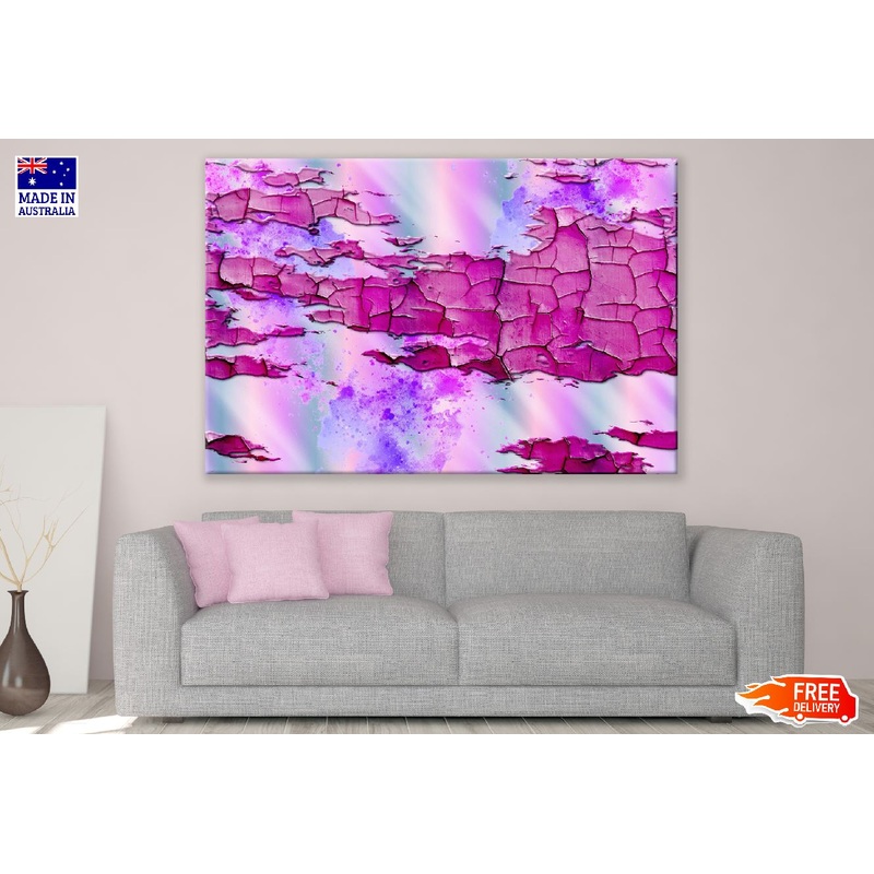 Pink & Purple Abstract Design Print 100% Australian Made
