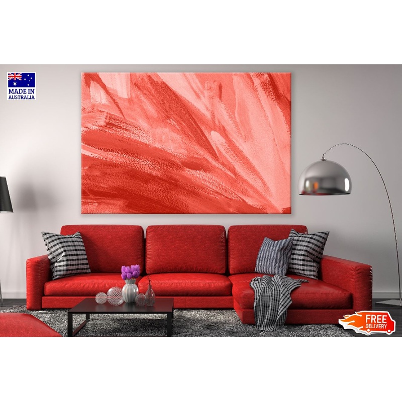 Red Abstract Design Print 100% Australian Made