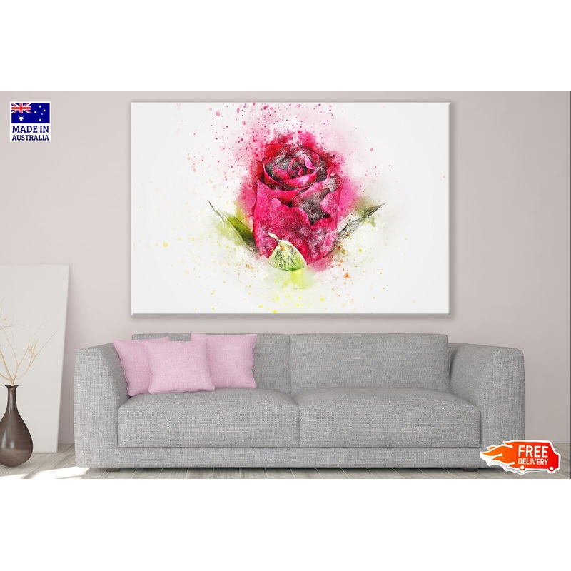 Rose Flower Abstract Design Print 100% Australian Made