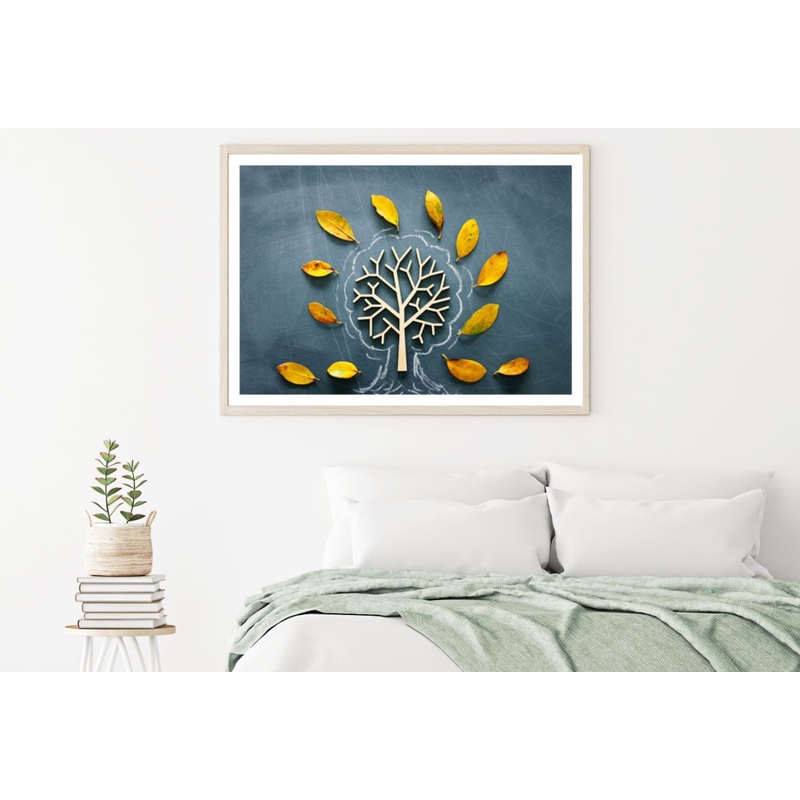 Tree & Leaves Pattern Photograph Home Decor Premium Quality Poster Print Choose Your Sizes