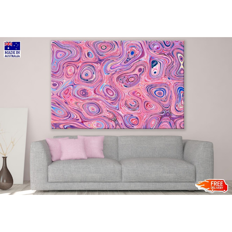 Abstract Vibrant Trippy Design Print 100% Australian Made