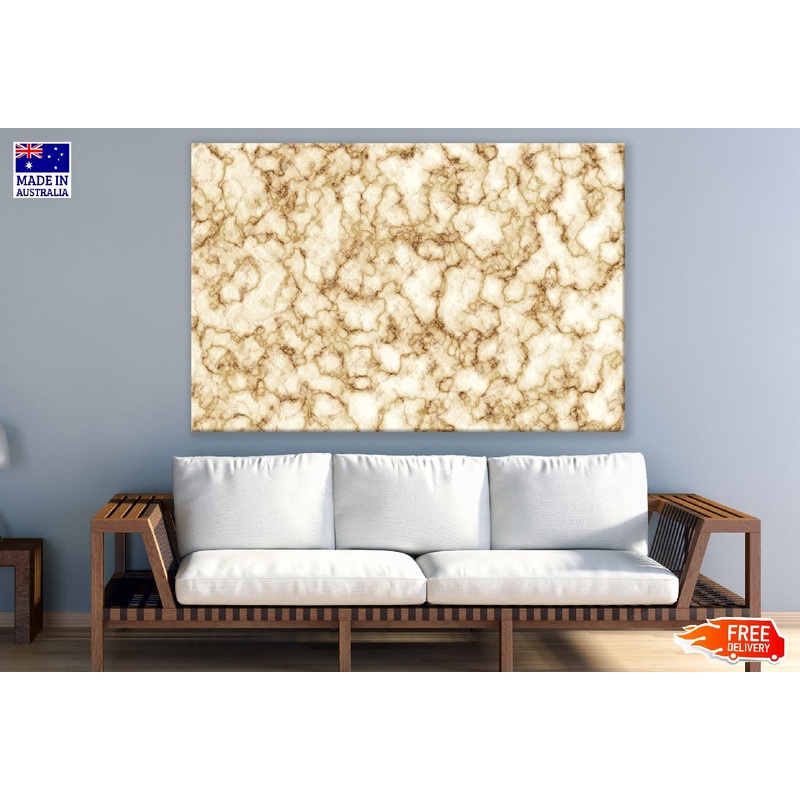 Brown Cave Lines Abstract Design Print 100% Australian Made