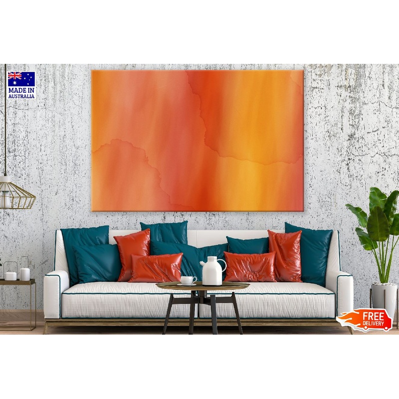 Orange & Red Abstract Design Print 100% Australian Made