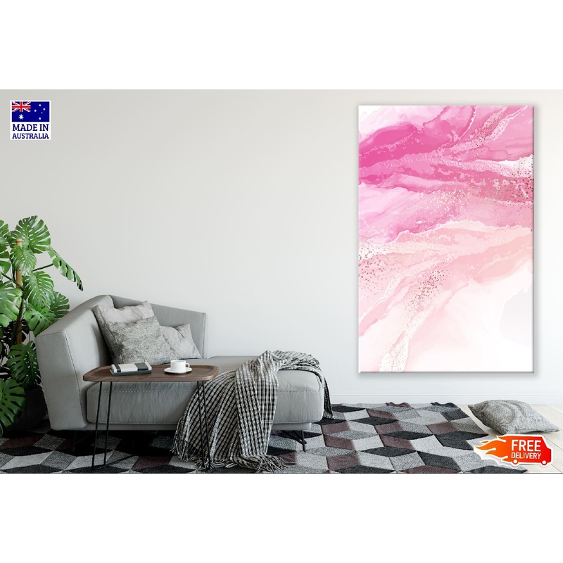 Pink & Beige Abstract Design Print 100% Australian Made
