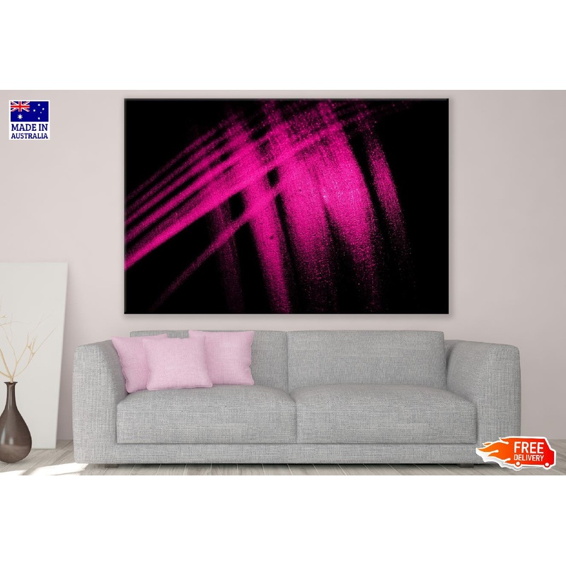 Pink Color Lines Abstract Design Print 100% Australian Made