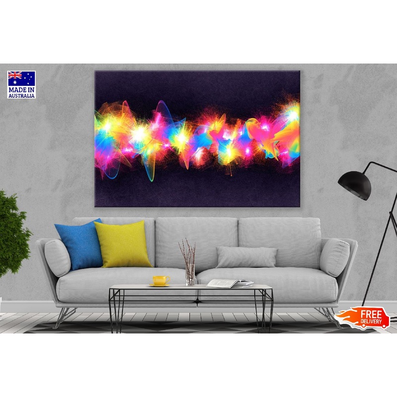 Rainbow Color Digital Abstract Design Print 100% Australian Made
