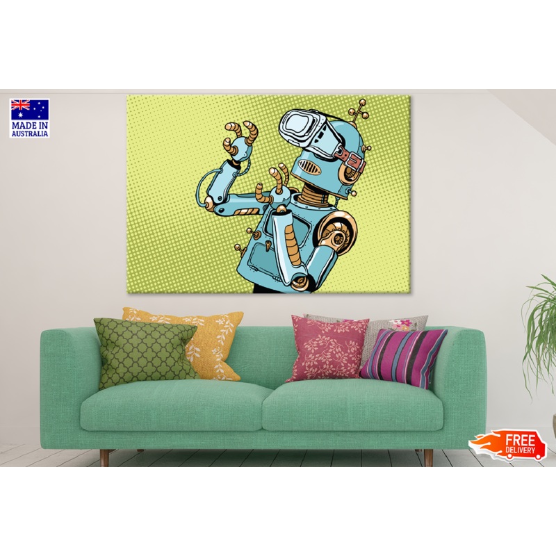 Robot Illustration Print 100% Australian Made
