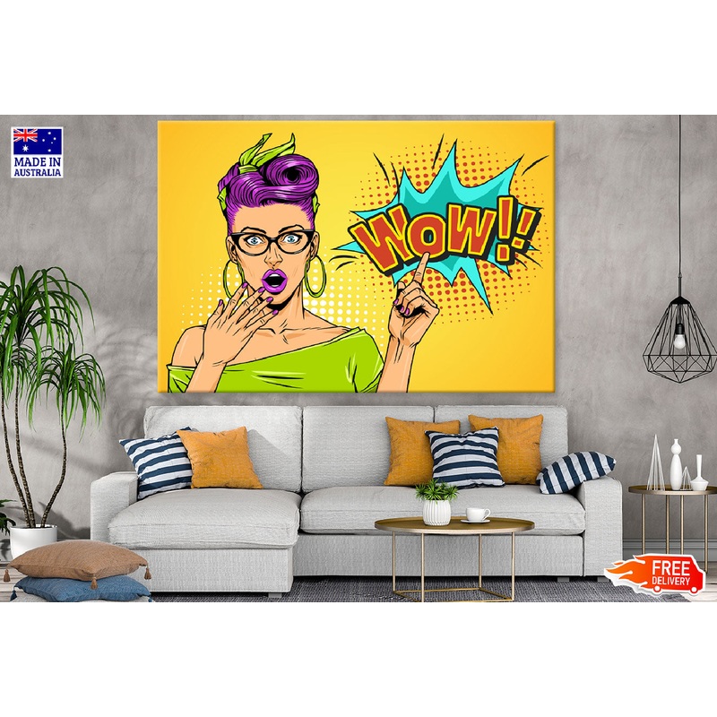 Wow & Fashion Young Girl Illustration Print 100% Australian Made
