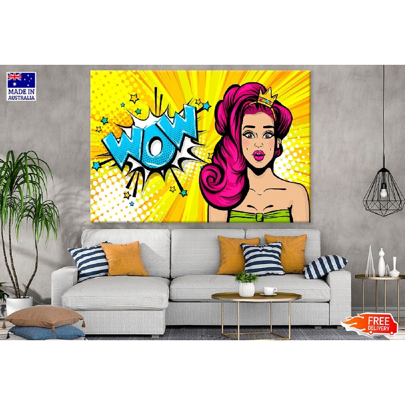 WOW Quote & Hot Girl Illustration Print 100% Australian Made