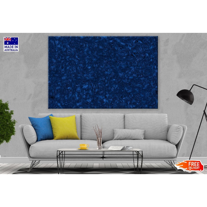 Black & Blue Abstract Design Print 100% Australian Made