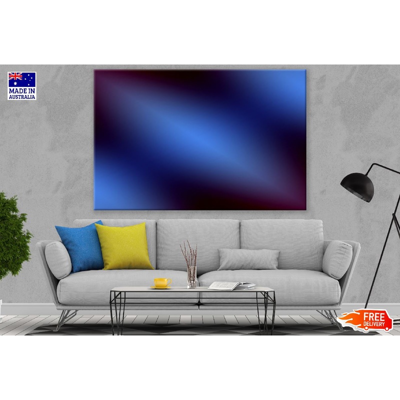 Blue & Black Screen Abstract Design Print 100% Australian Made