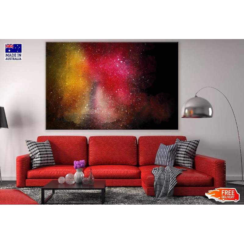 Orange & Red Abstarct Design Print 100% Australian Made