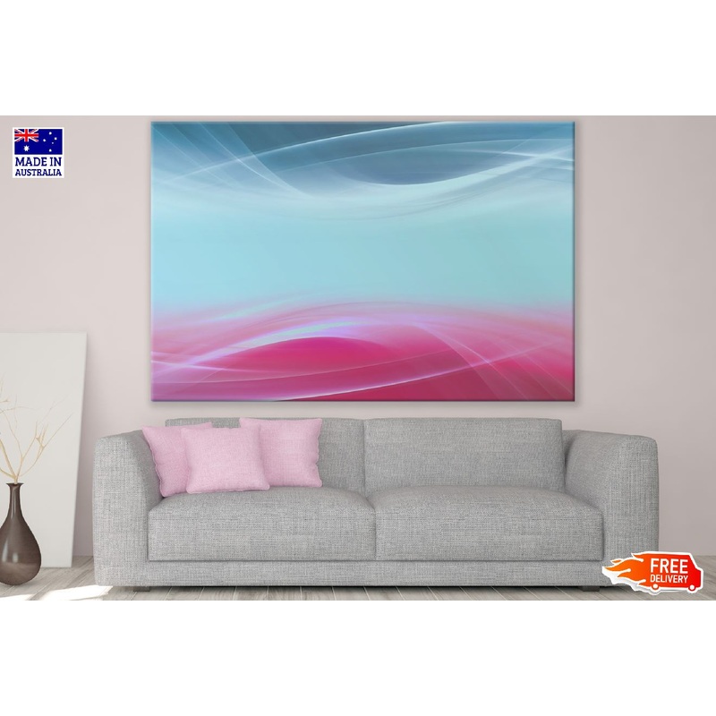 Pink & Grey Digital Abstract Design Print 100% Australian Made