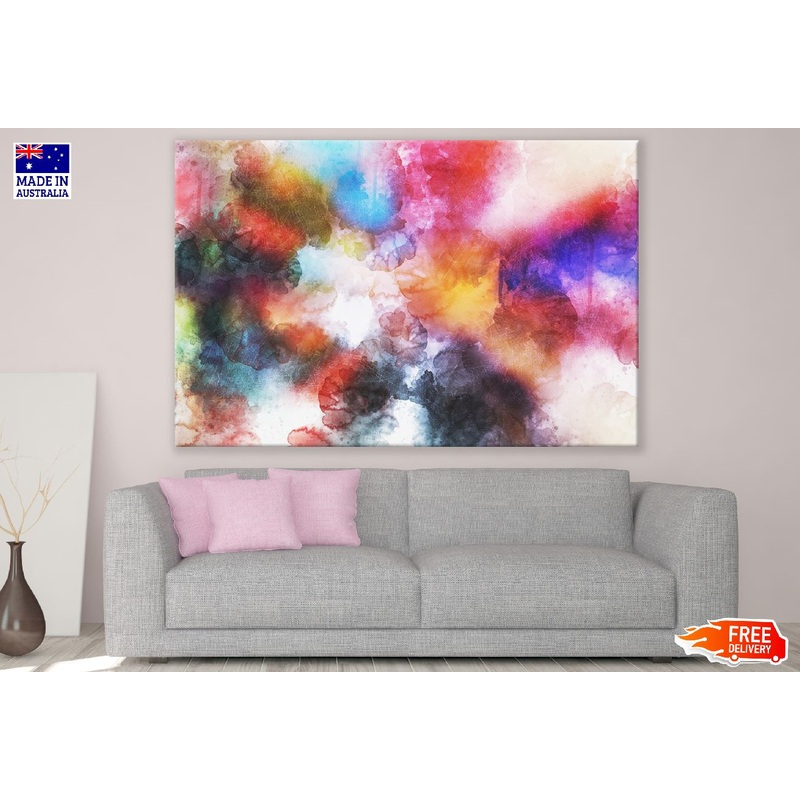 Red Black & Yellow Abstract Design Print 100% Australian Made