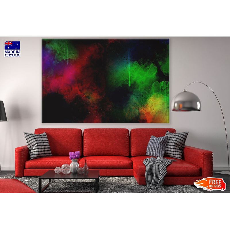 Red Green & Blue Abstract Design Print 100% Australian Made