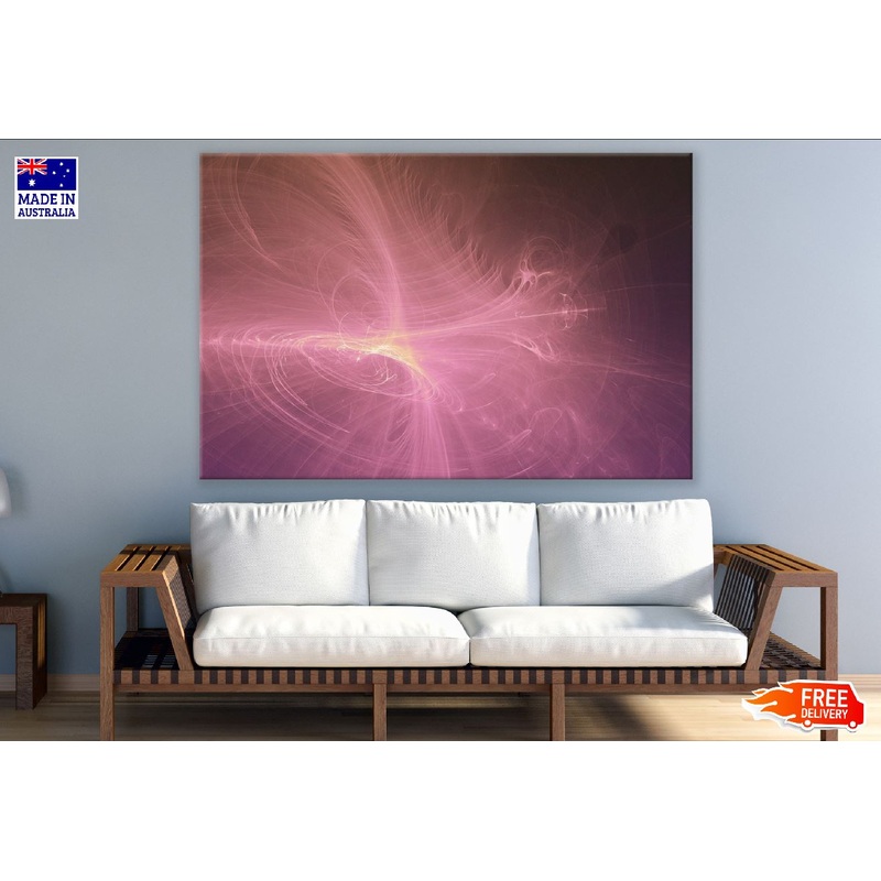 Rose Pink Digital Abstract Design Print 100% Australian Made