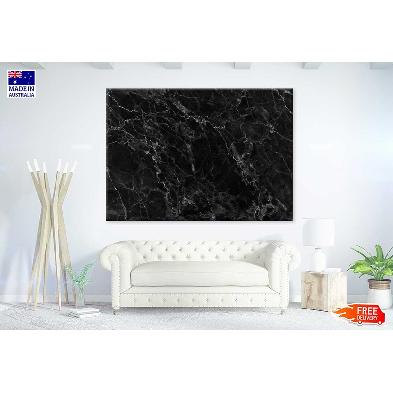 Black Marble Abstract Design Print 100% Australian Made