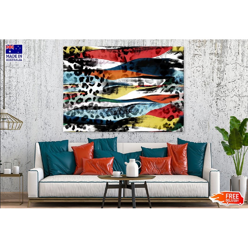 Panther Animal Fabric Abstract Design Print 100% Australian Made