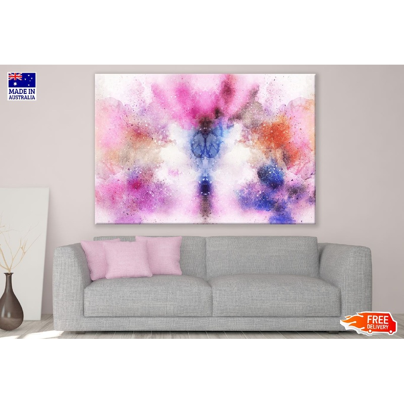 Pink Blue & Orange Abstract Design Print 100% Australian Made