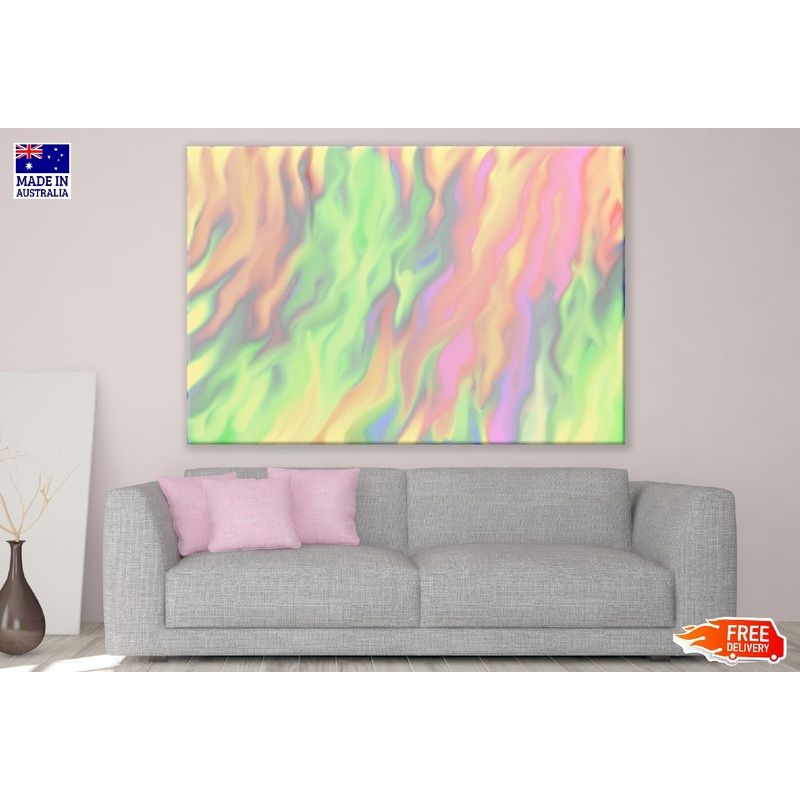 Pink Green Abstract Design Print 100% Australian Made