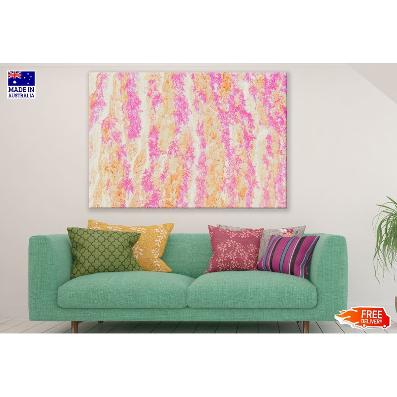 Pink & Yellow Abstract Design Print 100% Australian Made